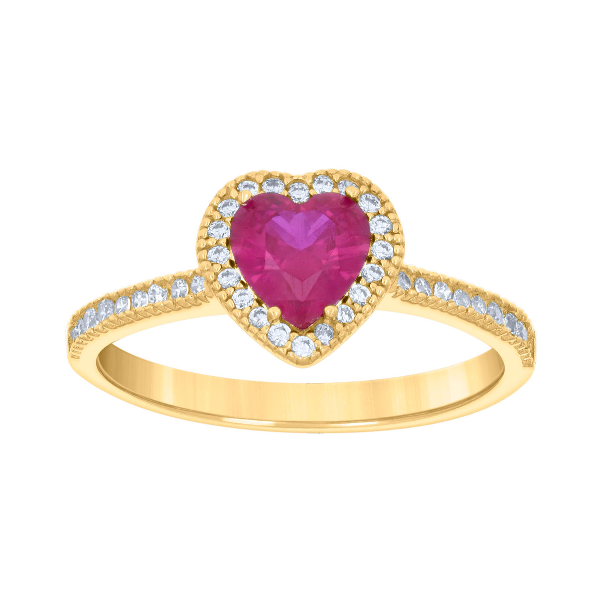 14K Gold Cubic Zirconia Ring