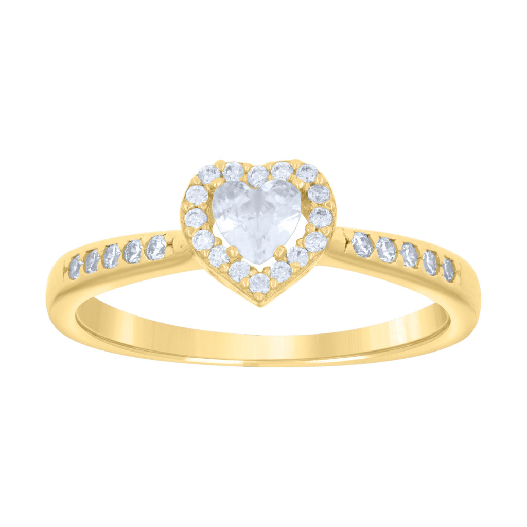 14K Gold Cubic Zirconia Ring