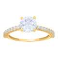 14K Gold Cubic Zirconia Ring