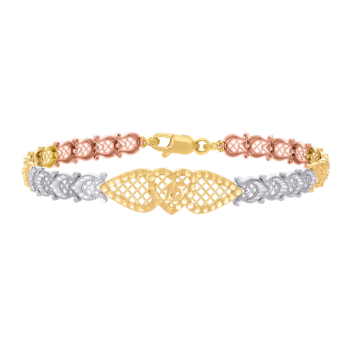 14K Gold Cubic Zirconia Bracelet