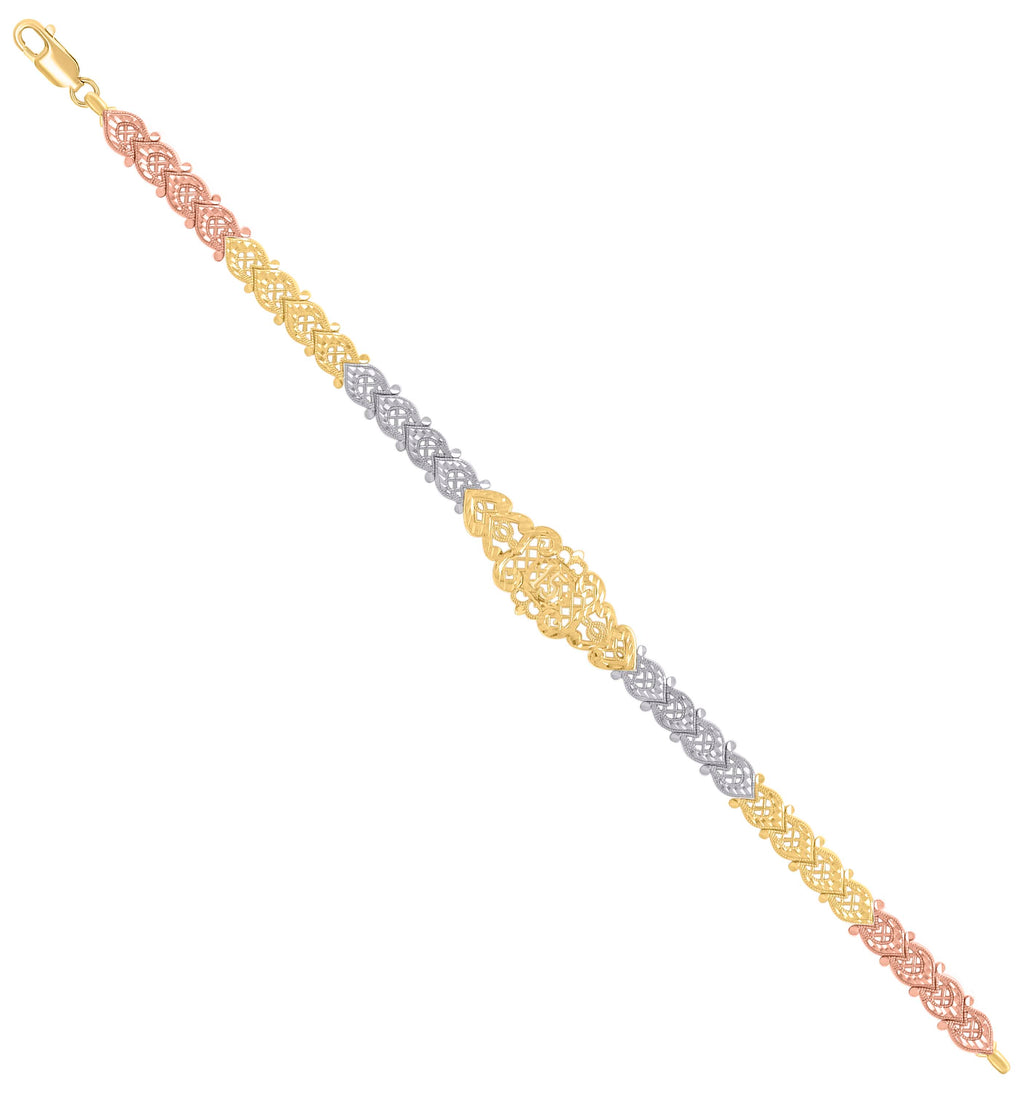 14K Gold Cubic Zirconia Bracelet