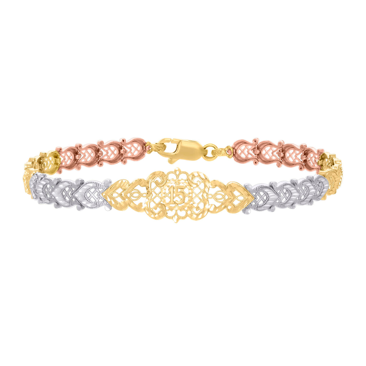 14K Gold Cubic Zirconia Bracelet