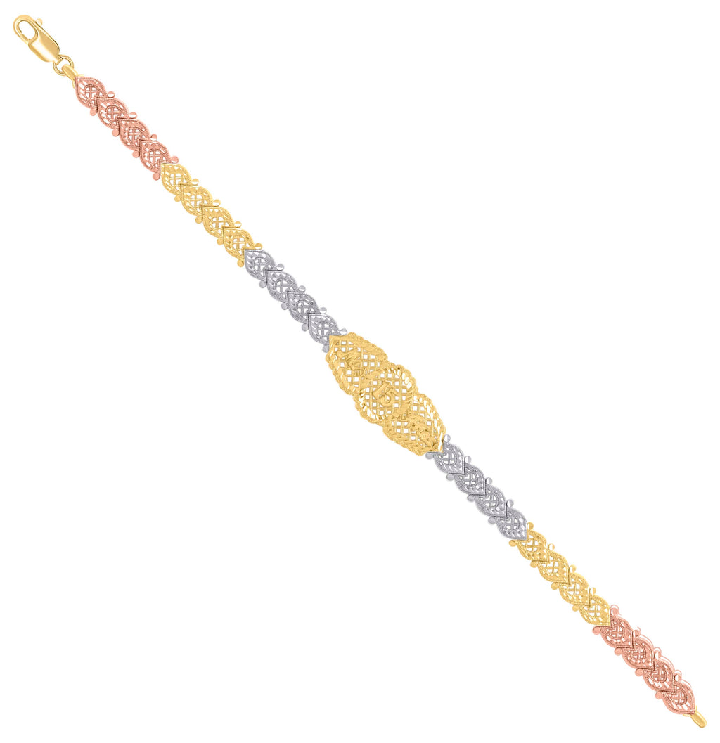 14K Gold Cubic Zirconia Bracelet