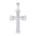 Stainless Steel Mens Cross Religious Charm Pendant