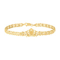 10K Yellow Gold Womens 15 Anos Quinceanera Charm Bracelet