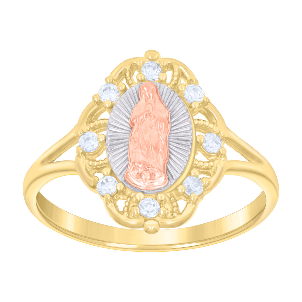 14K Gold Cubic Zirconia Ring