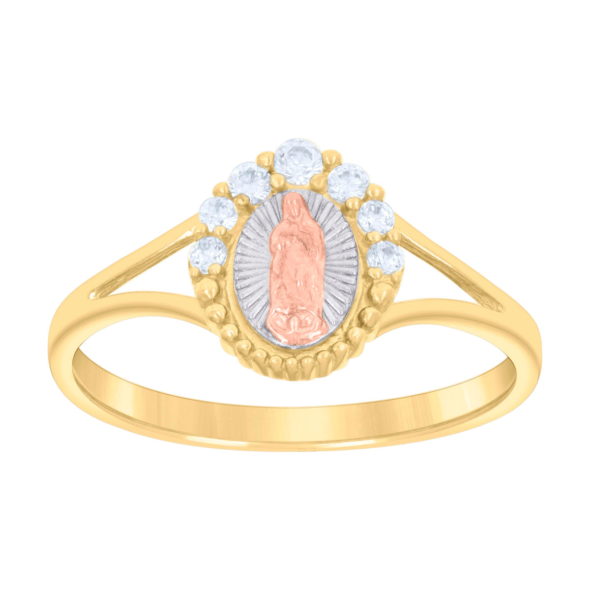 14K Gold Cubic Zirconia Ring