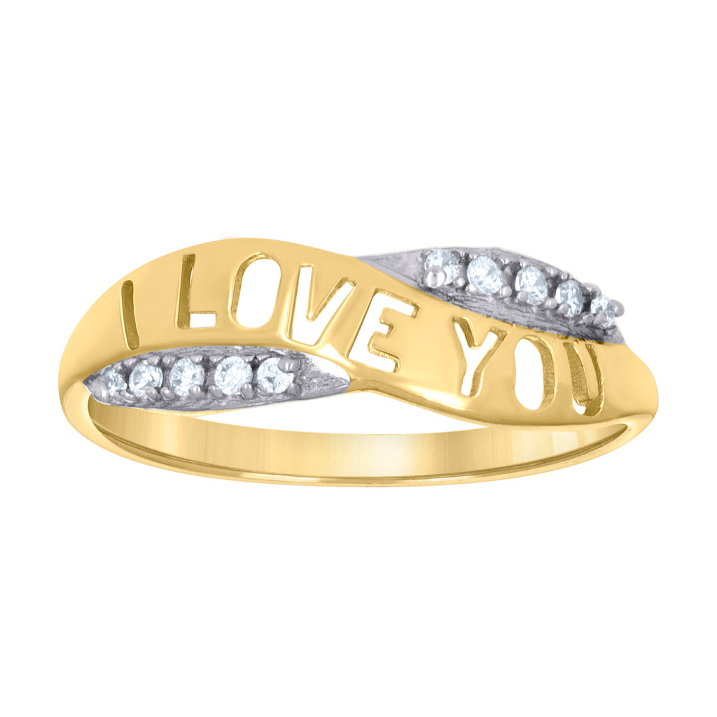 14K Gold Cubic Zirconia Ring