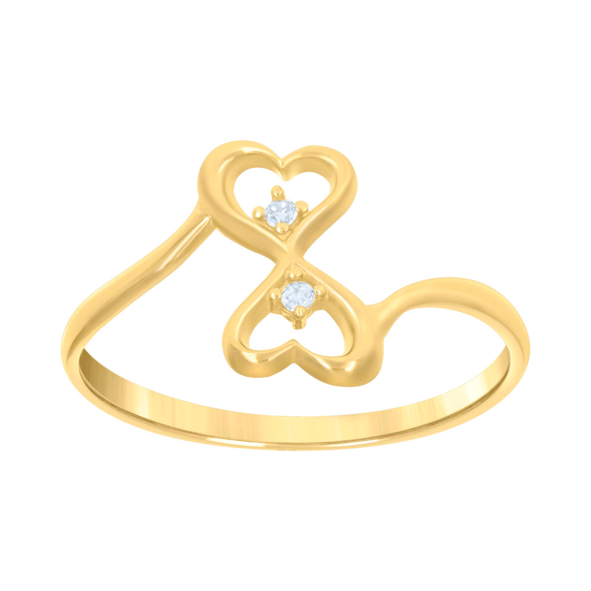 14K Gold Cubic Zirconia Ring