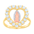 14K Gold Cubic Zirconia Ring