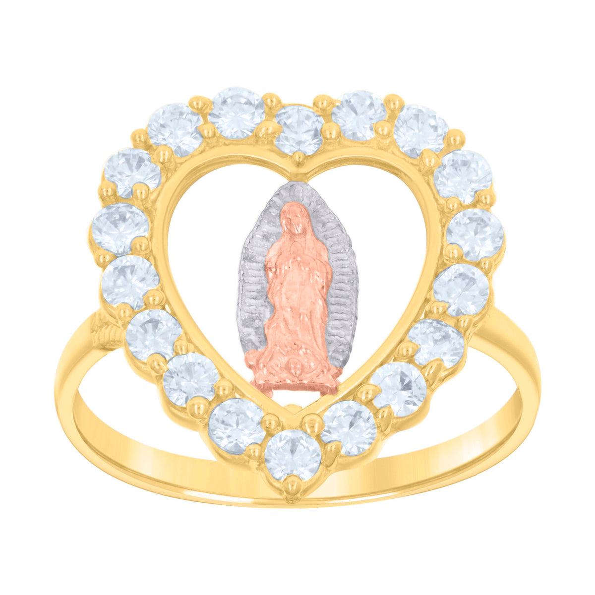 14K Gold Cubic Zirconia Ring