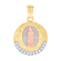14K Gold Cubic Zirconia Pendant