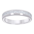 925 Sterling Silver Mens Cubic-Zirconia Fashion Wedding Band Ring Size 12