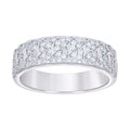925 Sterling Silver Mens Cubic-Zirconia Fashion Wedding Band Ring Size 9
