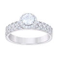 925 Sterling Silver Womens 0.75ct Moissanite Fashion Ring