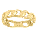 14K Yellow Gold Mens Fashion Ring