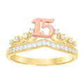 14K Gold Cubic Zirconia Ring