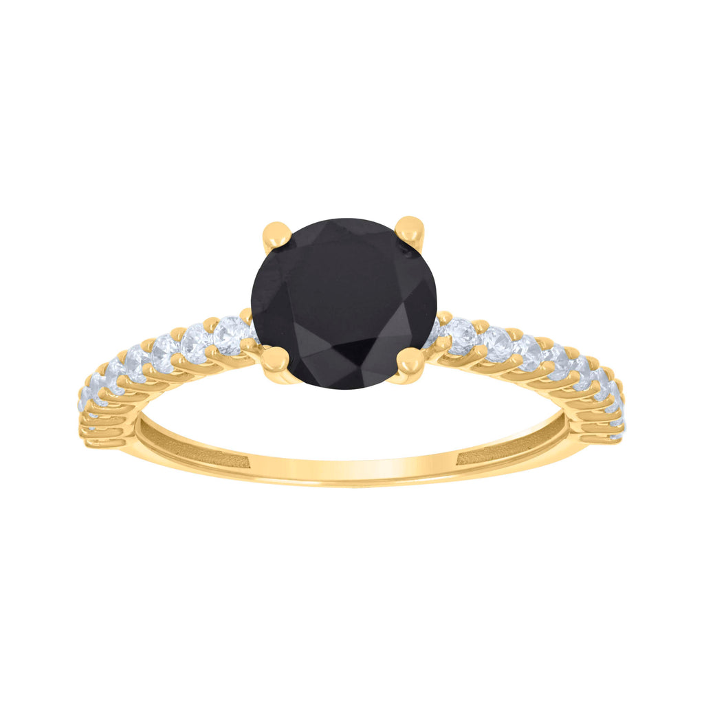14K Gold Cubic Zirconia Ring
