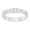 925 Sterling Silver Mens 1.20ct Moissanite Fashion Wedding Band Ring Size 10