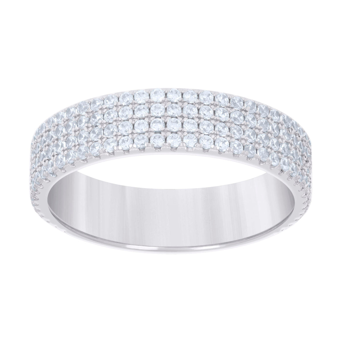 925 Sterling Silver Mens 1.62ct Moissanite Fashion Wedding Band Ring Size 10