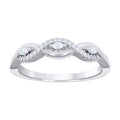 925 Sterling Silver Womens Marquise Round Cubic-Zirconia Infinity Love Engagement Ring