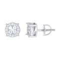925 Sterling Silver Womens 0.51ct Moissanite Fashion Stud Earrings
