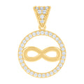 14K Gold Cubic Zirconia Pendant