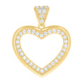 14K Gold Cubic Zirconia Pendant