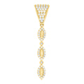 14K Gold Cubic Zirconia Pendant