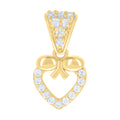 14K Gold Cubic Zirconia Pendant