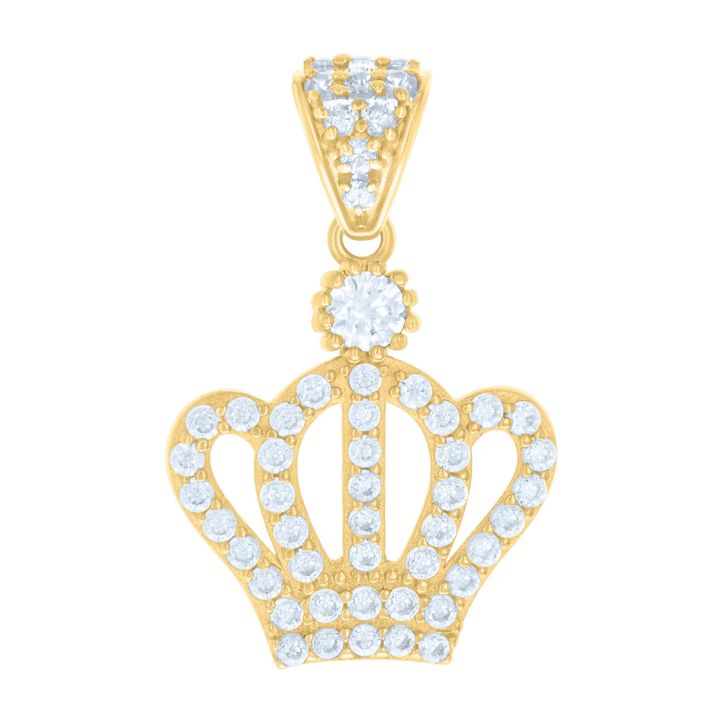 14K Gold Cubic Zirconia Pendant