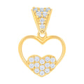 14K Gold Cubic Zirconia Pendant