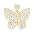 14K Gold Cubic Zirconia Pendant