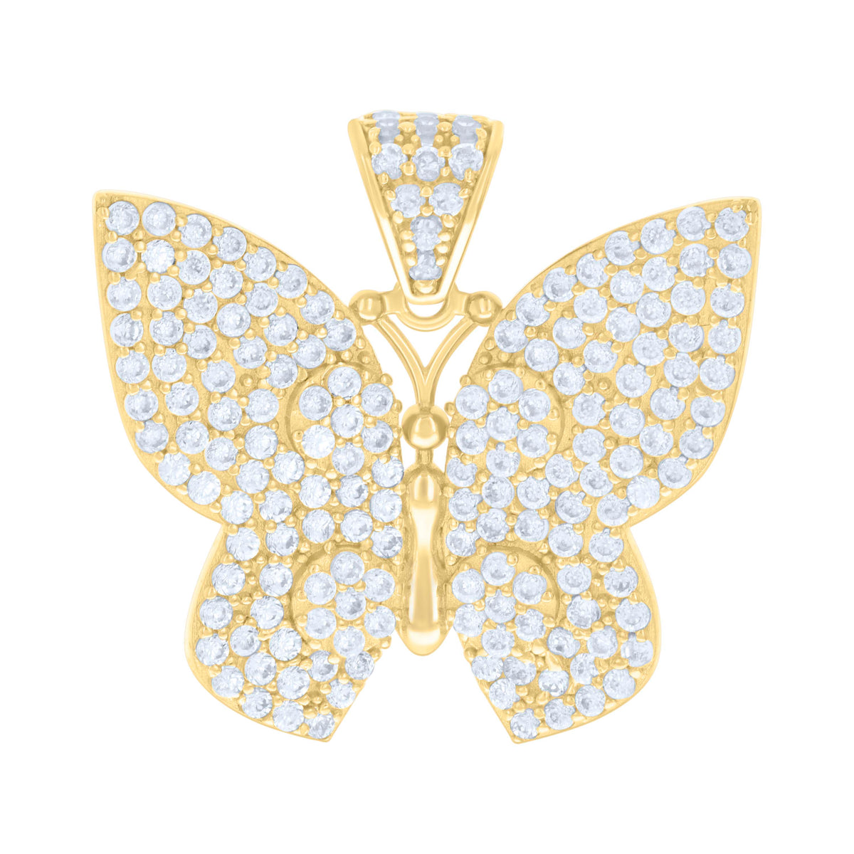 14K Gold Cubic Zirconia Pendant