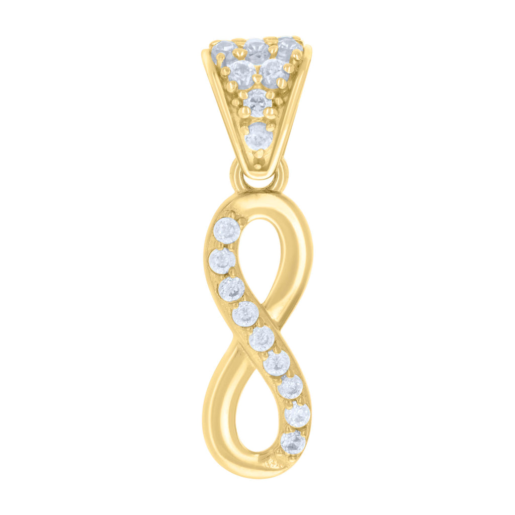 14K Gold Cubic Zirconia Pendant