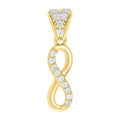 14K Gold Cubic Zirconia Pendant