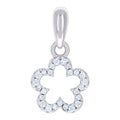 925 Sterling Silver Womens Cubic-Zirconia Star Fashion Charm Pendant