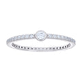 925 Sterling Silver Womens Cubic-Zirconia Engagement Ring Size 6