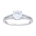 925 Sterling Silver Womens 1.39ct Moissanite Fashion Engagement Ring Size 6