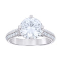 925 Sterling Silver Womens 1.71ct Moissanite Engagement Ring