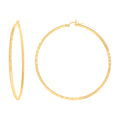 14K Gold Hoop Earrings 2mm-60