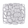 925 Sterling Silver Mens Nugget Square Head Fashion Ring Size 11