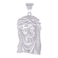 925 Sterling Silver Mens Jesus Religious Charm Pendant