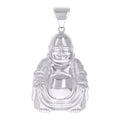 925 Sterling Silver Mens Buddha Religious Charm Pendant