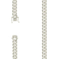 925 Silver Solid Miami Cuban Chain 9.8mm-18"