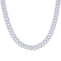 925 Sterling Silver Moissanite Miami Cuban Chain 12mm