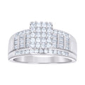 925 Sterling Silver Womens Baguette 0.95ct Round 0.33ct Moissanite Cinderella Ring Size 6