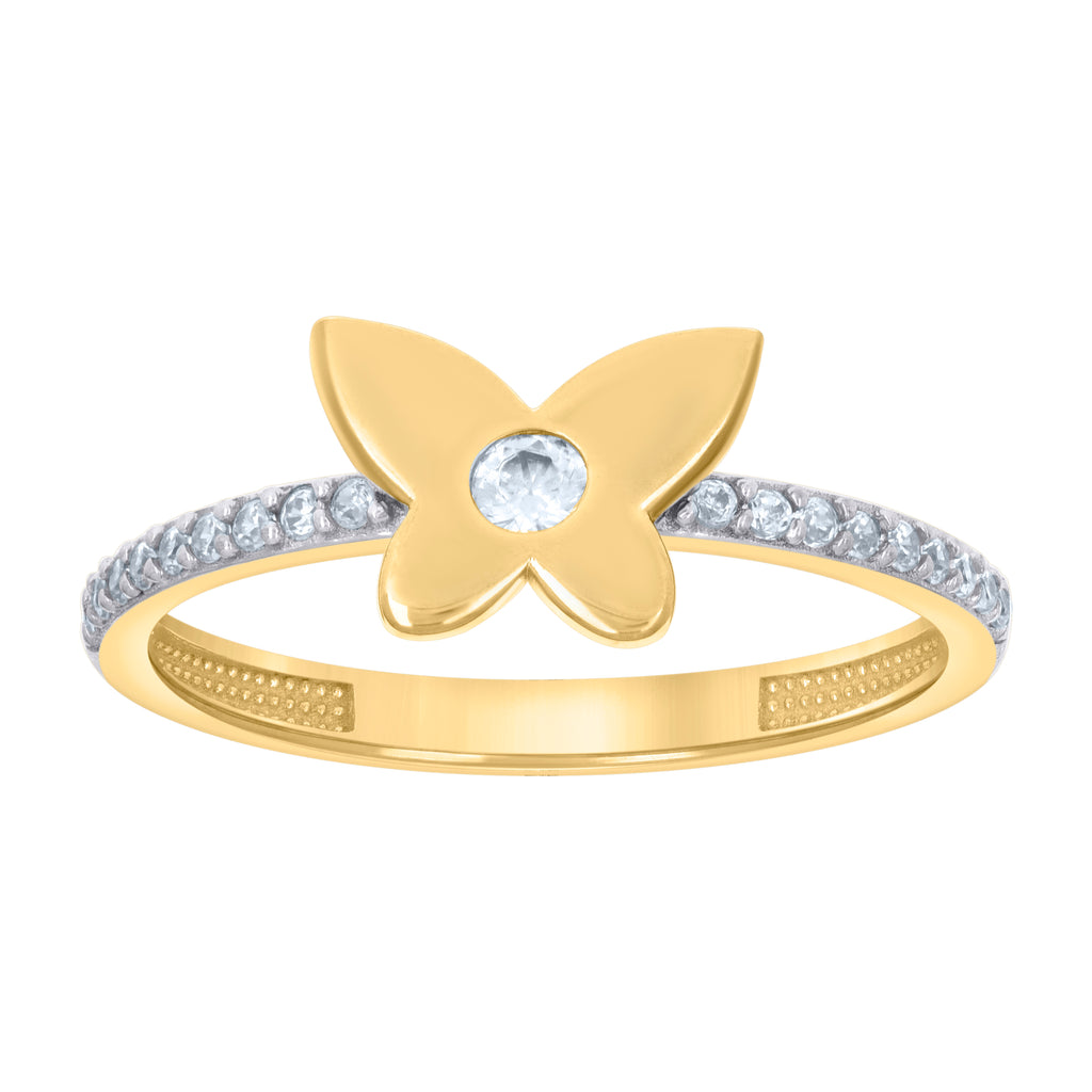 14K Gold Cubic Zirconia Ring