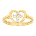 14K Gold Cubic Zirconia Ring