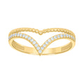 14K Gold Cubic Zirconia Ring